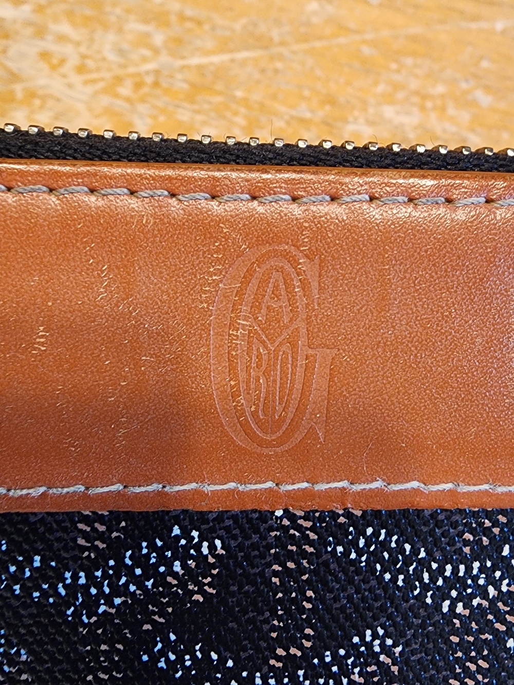 Goyard Matignon GM Wallet in Black and Tan Goyardine canvas with brown leather - Picture 2 of 16